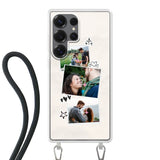 Samsung Galaxy S25 Ultra Crossbody case (back printed, transparent)