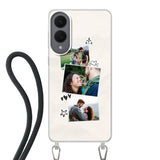 Samsung Galaxy S25 Edge Crossbody case (back printed, transparent)