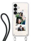 Samsung Galaxy S25 Crossbody case (back printed, transparent)