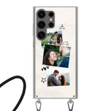 Samsung Galaxy S24 Ultra Crossbody case (back printed, transparent)