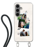 Samsung Galaxy S24 FE Plus Crossbody case (back printed, transparent)