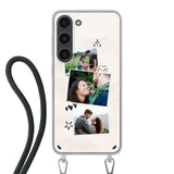 Samsung Galaxy S23 Crossbody case (back printed, transparent)