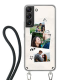Samsung Galaxy S22 Crossbody case (back printed, transparent)