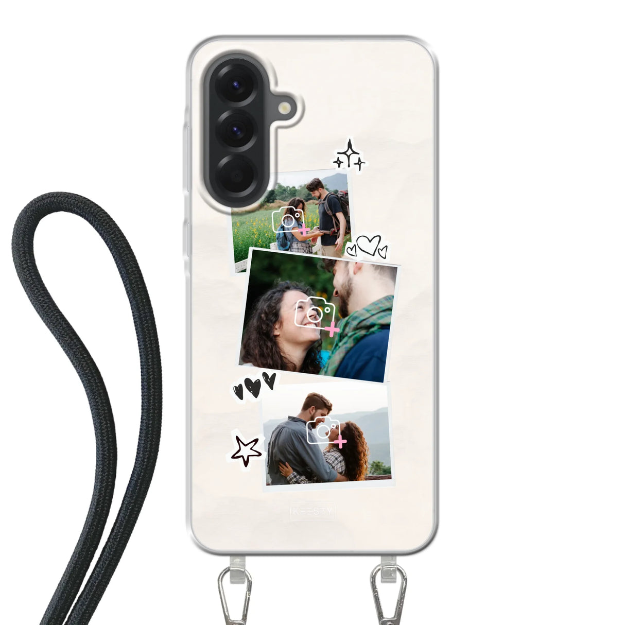 Samsung Galaxy A56 Crossbody case (back printed, transparent)