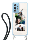 Samsung Galaxy A53 (5G) Crossbody case (back printed, transparent)