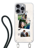 Apple iPhone 16 Pro Max Crossbody case (back printed, transparent)