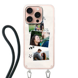 Apple iPhone 16 Pro Crossbody case (back printed, transparent)