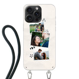 Apple iPhone 15 Pro Crossbody case (back printed, transparent)