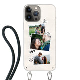 Apple iPhone 13 Pro Max Crossbody case (back printed, transparent)