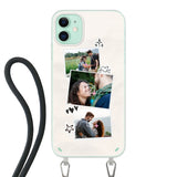 Apple iPhone 11 Crossbody case (back printed, transparent)