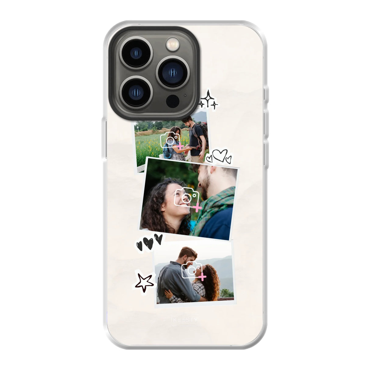 Apple iPhone 13 Pro hybrid case with magsafe back printed transparant
