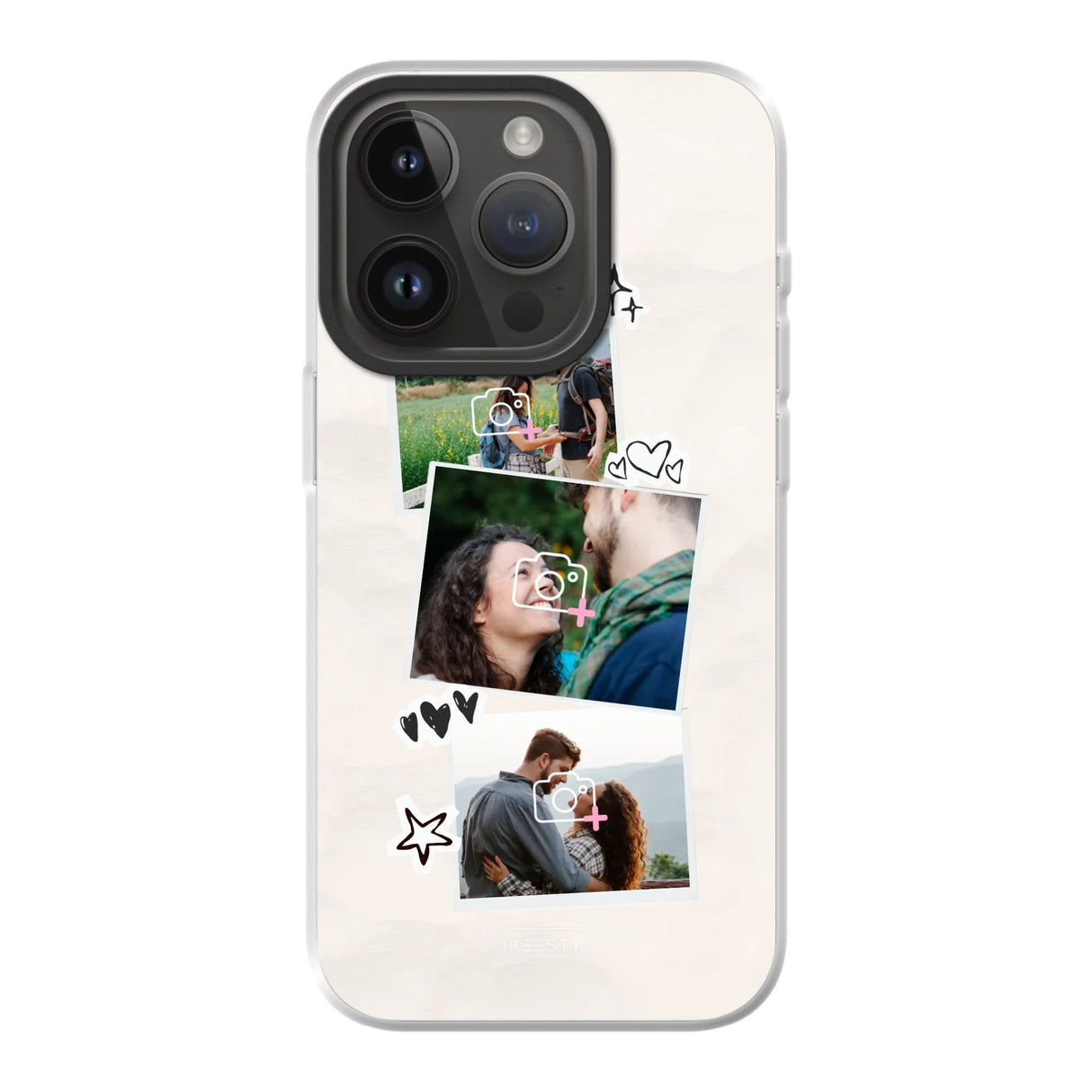 Apple iPhone 14 Pro case with magsafe back printed transparant