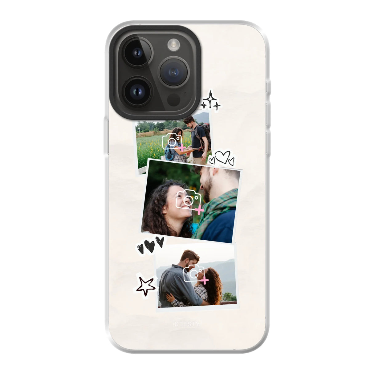 Apple iPhone 14 Pro Max case with magsafe back printed transparant