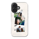 Apple iPhone 16 hybrid case with magsafe back printed transparant