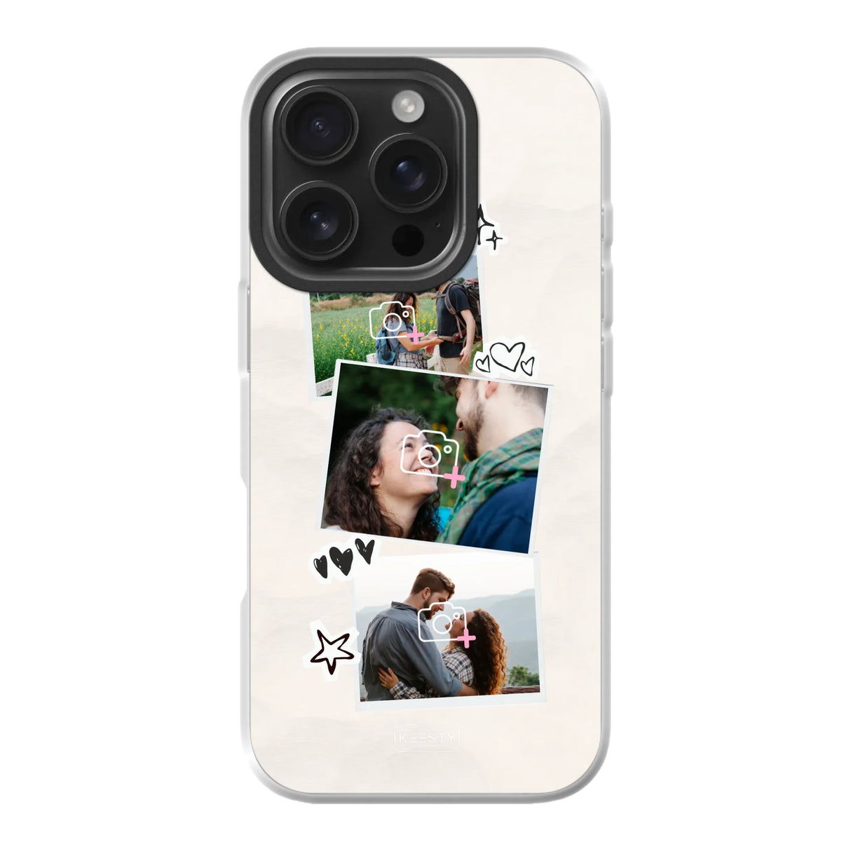 Apple iPhone 16 Pro hybrid case with magsafe back printed transparant