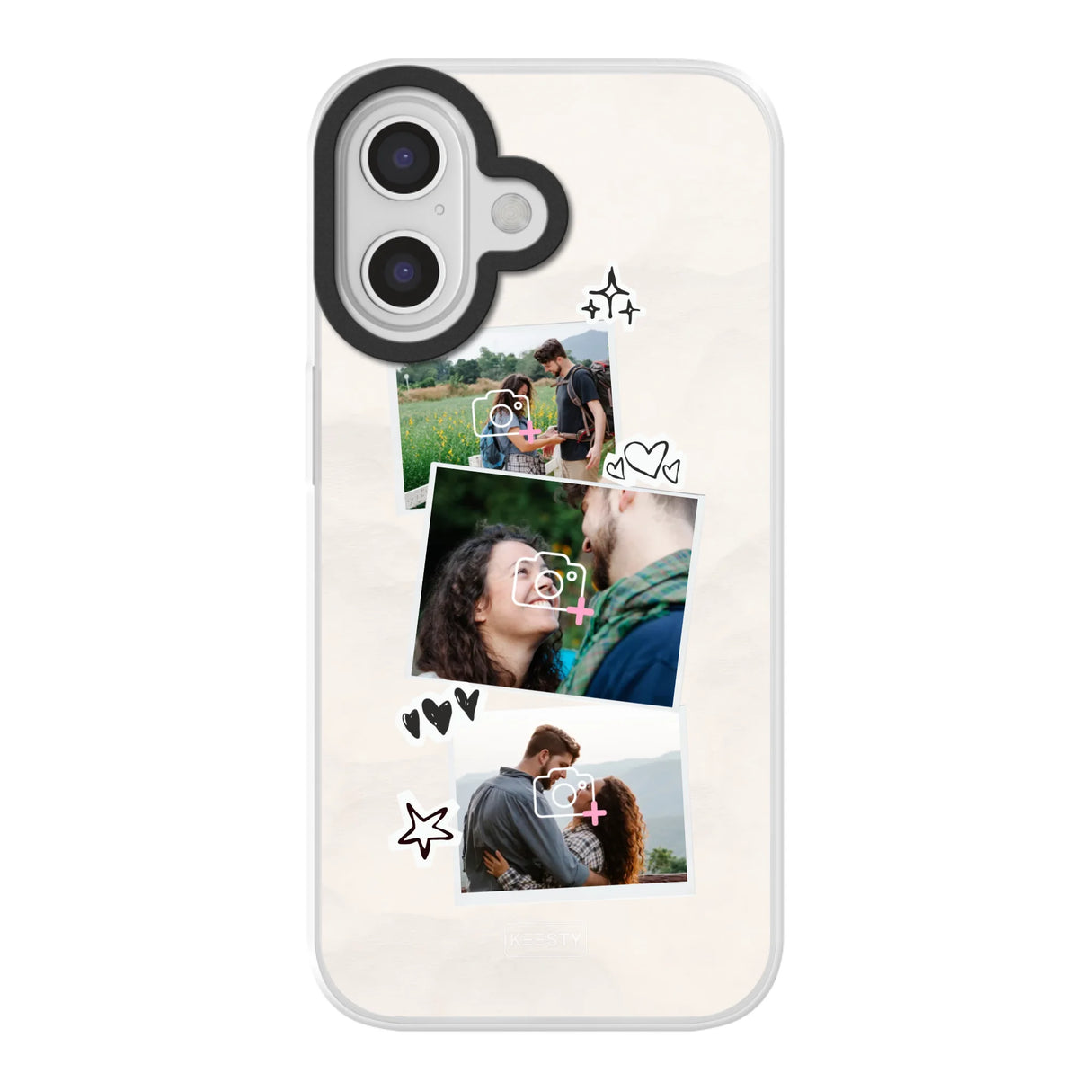 Apple iPhone 17 hybrid case with magsafe back printed transparant