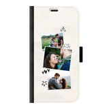 Apple iPhone 11 Pro Max wallet case front printed zwart