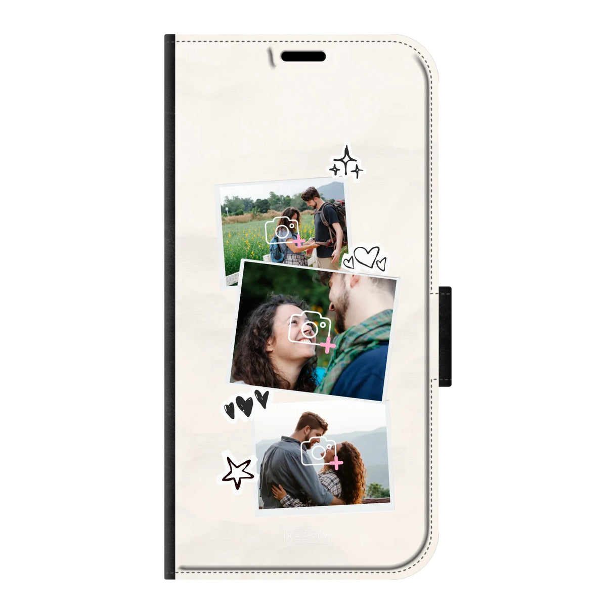 Apple iPhone 11 Pro wallet case front printed zwart
