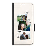 Apple iPhone 16e wallet case front printed zwart