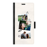 Samsung S22 Ultra wallet case front printed zwart