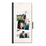 Samsung S24 Ultra wallet case front printed zwart