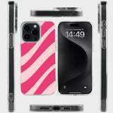 hoesje maken met roze swirl soft case