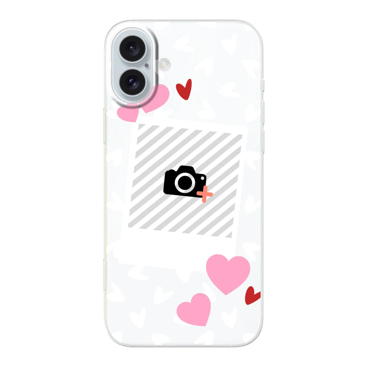 Hearts & Foto - Telefoonhoesje Met Foto