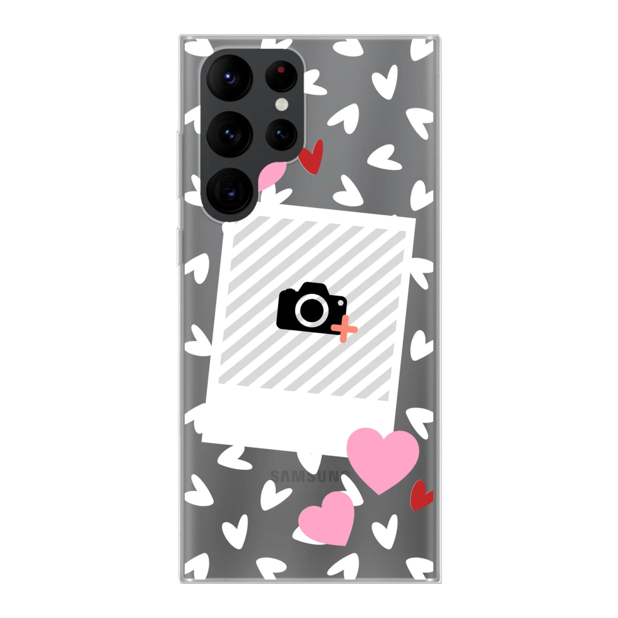 Hearts & Foto - Telefoonhoesje Met Foto