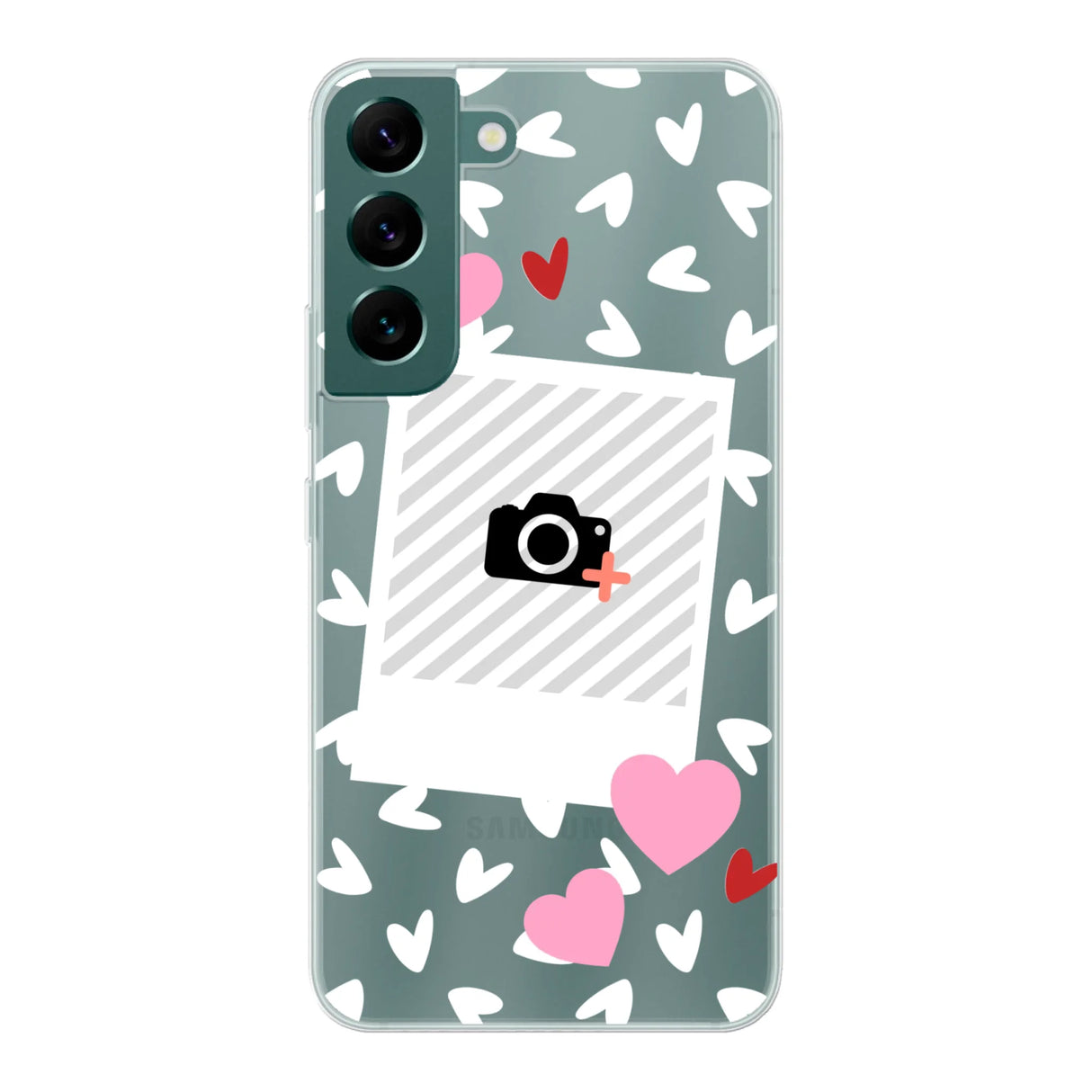 Hearts & Foto - Telefoonhoesje Met Foto