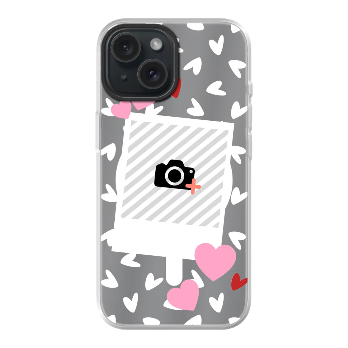 Hearts & Foto - Telefoonhoesje Met Foto