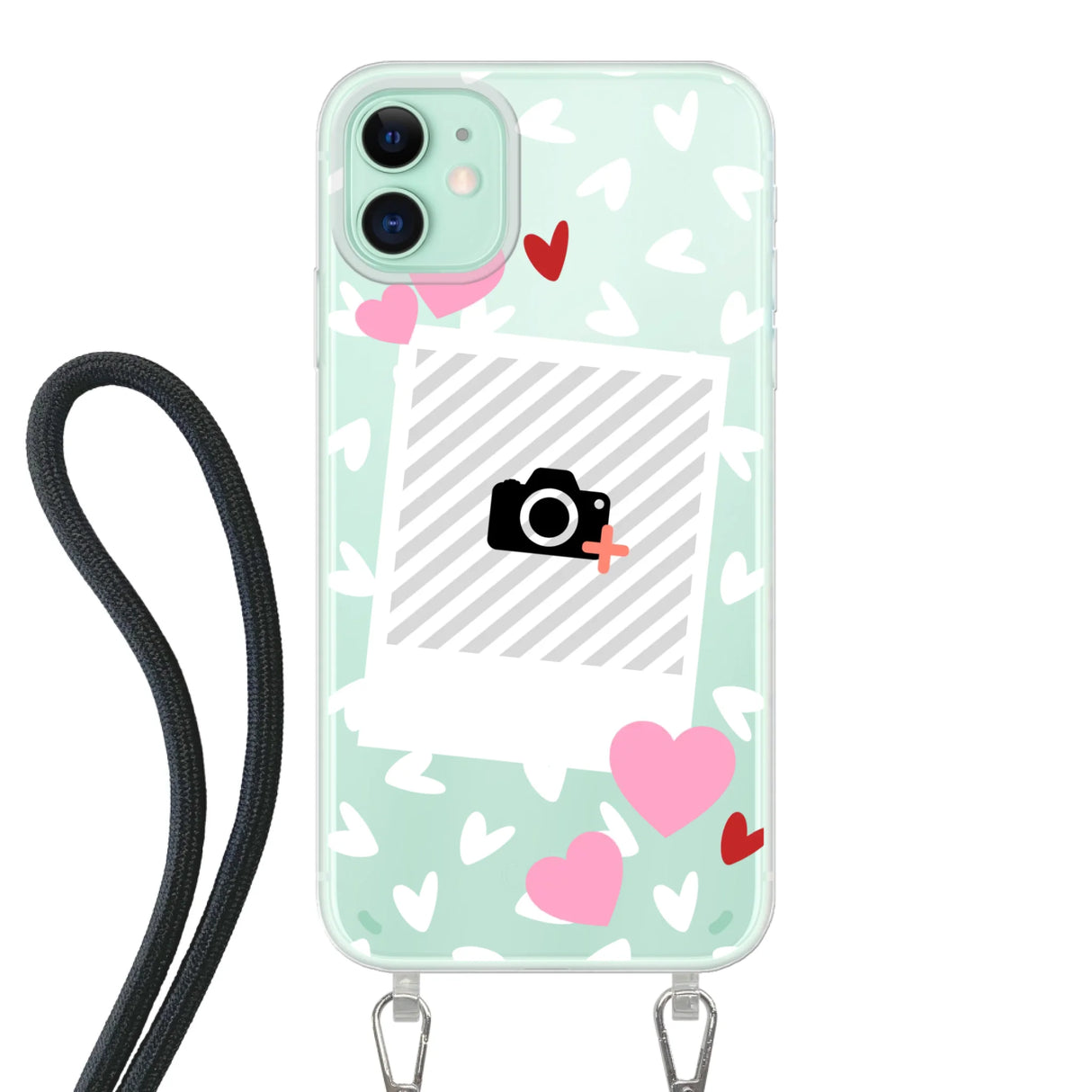 Hearts & Foto - Telefoonhoesje Met Foto