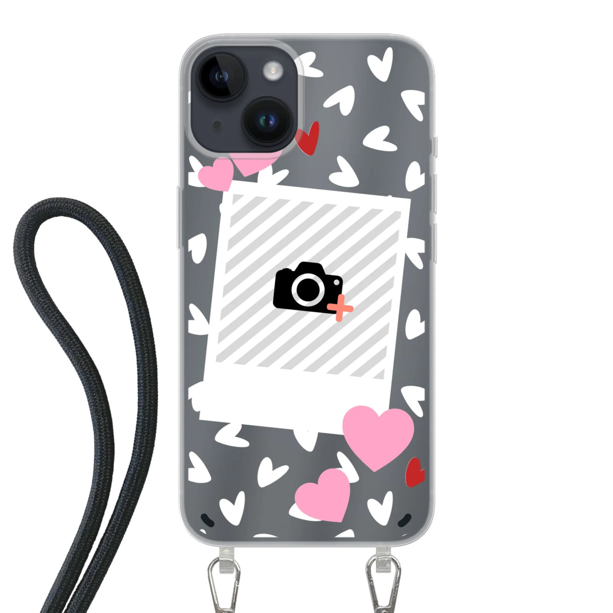 Hearts & Foto - Telefoonhoesje Met Foto