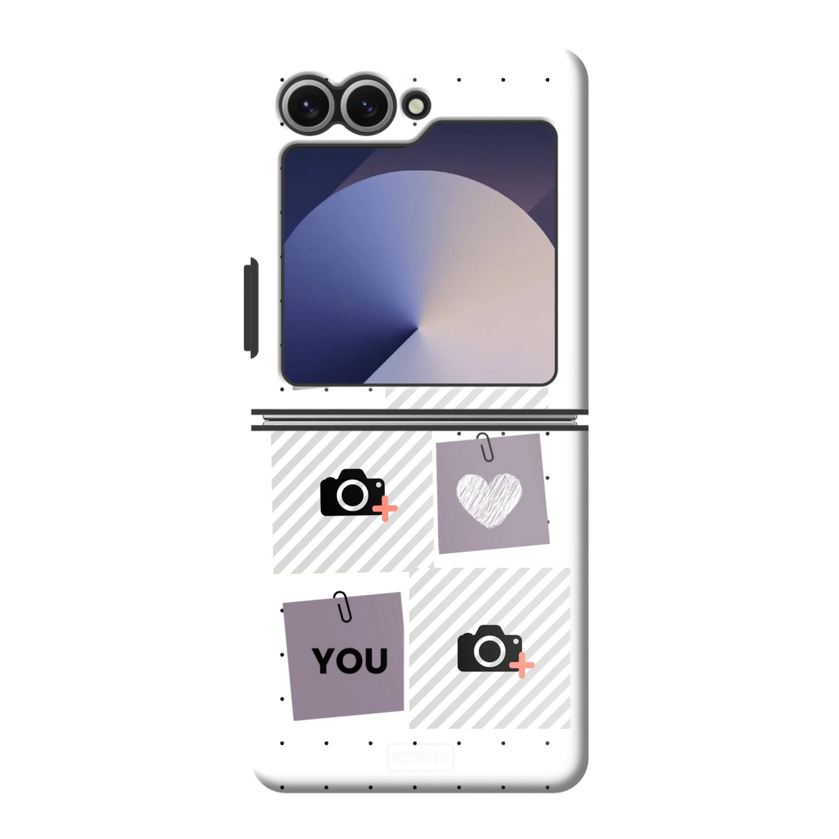 Samsung Galaxy Z Flip6 - Galaxy Z Flip7 (fully printed, black insert)