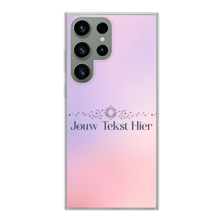 Sterren en Maan - Hoesje Maken - Soft Hoesje - Samsung S23 Ultra