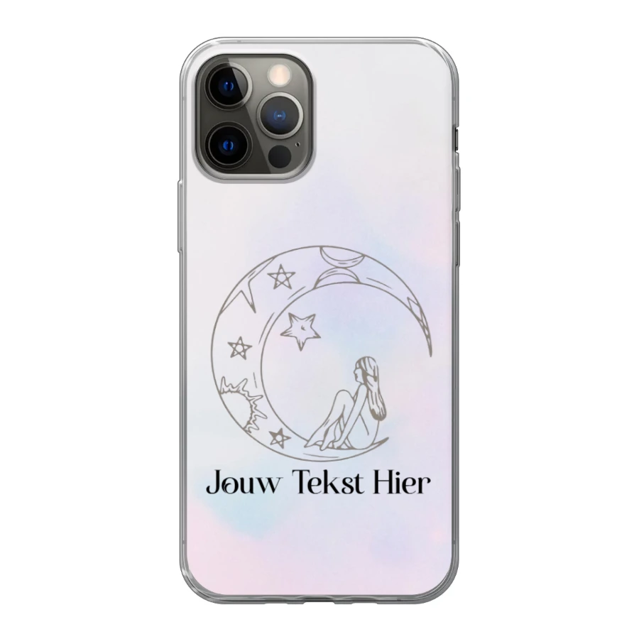 Sterren en Maan - Hoesje Maken - Soft Hoesje - iPhone 12 Pro Max