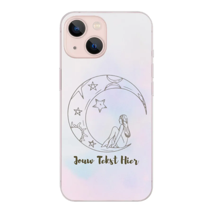 Sterren en Maan - Hoesje Maken - Soft Hoesje - iPhone 13