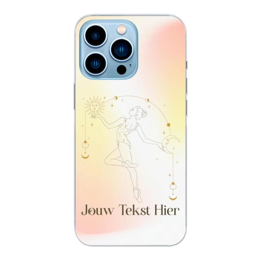 Sterren en Maan - Hoesje Maken - Soft Hoesje - iPhone 13 Pro