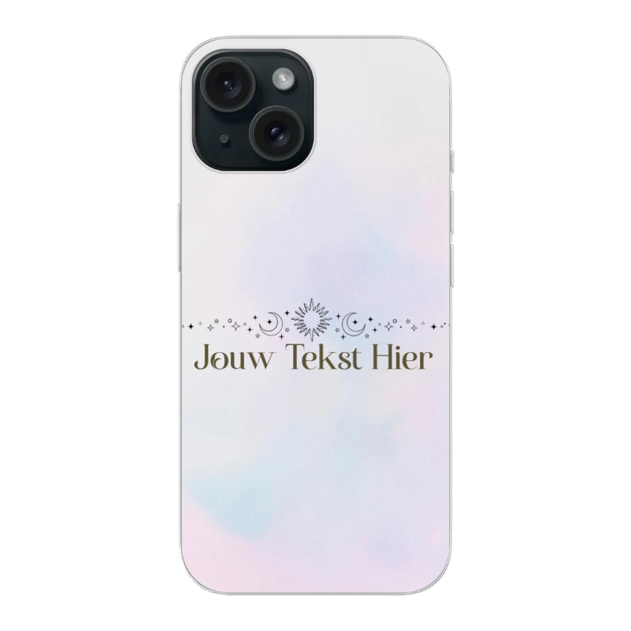Sterren en Maan - Hoesje Maken - Soft Hoesje - iPhone 15
