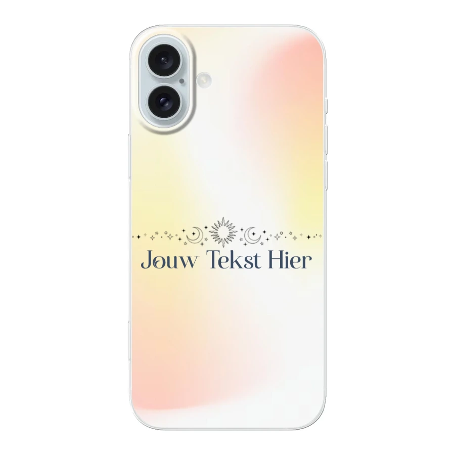 Sterren en Maan - Hoesje Maken - Soft Hoesje - iPhone 16 Plus