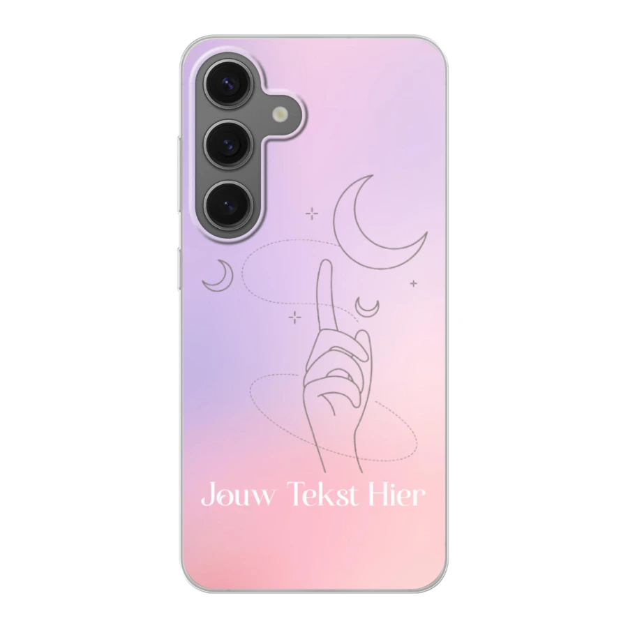 Sterren en Maan - Hoesje Maken - Soft Hoesje - Samsung S25