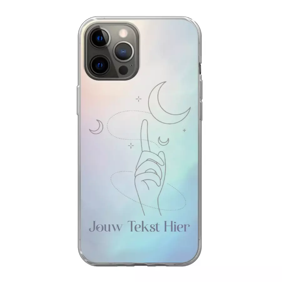 Sterren en Maan - Hoesje Maken - Soft Hoesje - iPhone 12 Pro