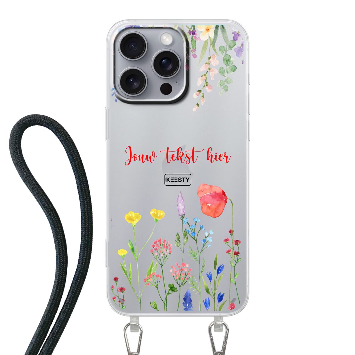 Telefoonhoesje Maken Koord Bloemen 2 