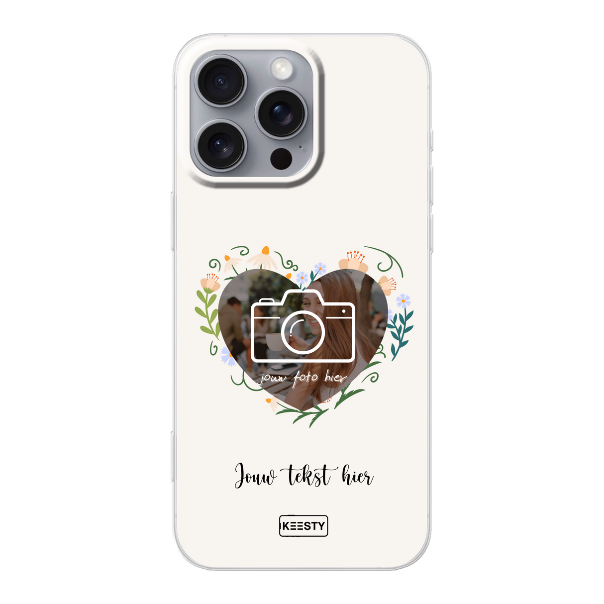 Telefoonhoesje Maken - Floral 4 - Soft hoesje