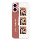 telefoonhoesje met foto filmrol met 3 foto's