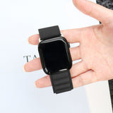 Apple Watch Bandje Nylon Strap Zwart - 38/40/41mm