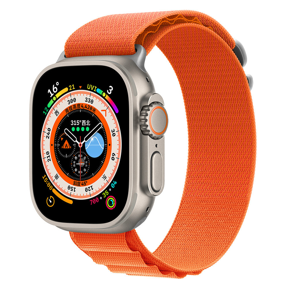 Apple Watch Bandje Nylon Strap Oranje - 38/40/41mm