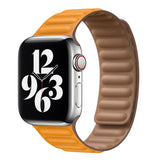 Apple Watch Bandje Two-Tone Leder Oranje - 42/44/45/49mm