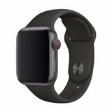 Apple Watch Silicone Bandje Zwart - 42/44/45/49mm
