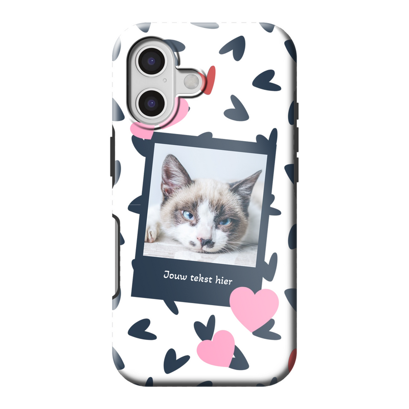 hoesje ontwerpen met foto en hartjes