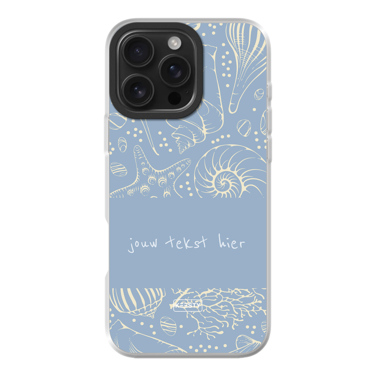 Naam °1 - Coastal Seashells Mix - Telefoonhoesje Maken